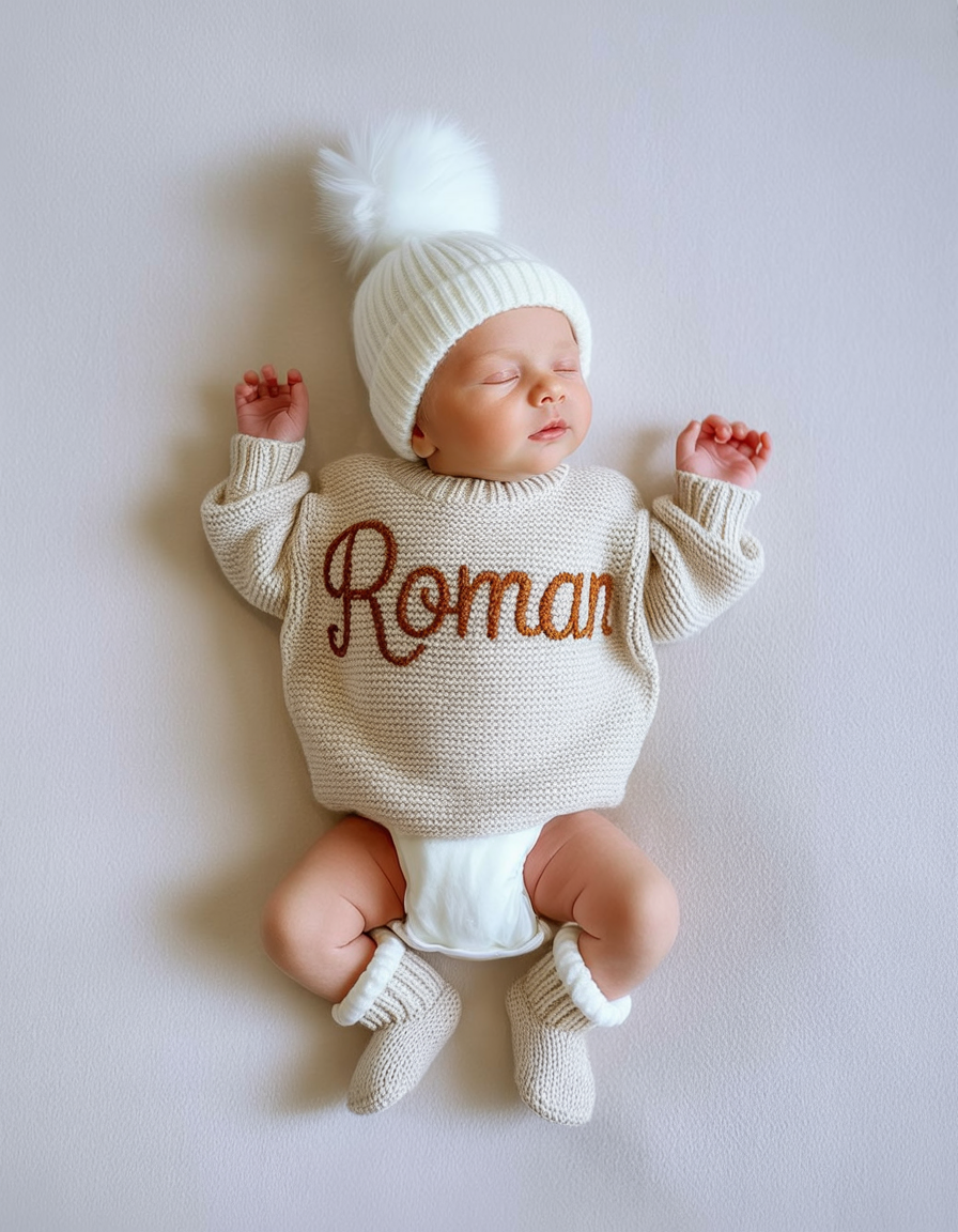 Hand Knitted Personalized Sweater